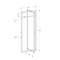 Monarch Specialties Coat Rack, Hall Tree, Free Standing, Hanging Bar, Entryway, 72"H, Bedroom, Metal, White I 2151 - alternate 2